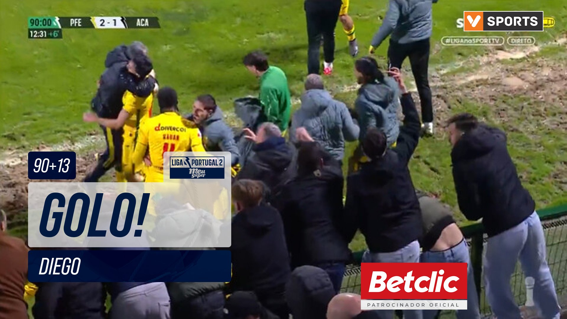 GOLO! P. Ferreira, Diego aos 90'+13', P. Ferreira ...