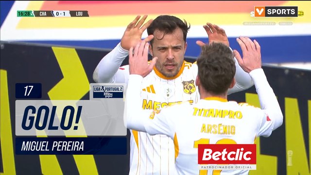 GOLO! L. Lourosa FC, Miguel Pereira aos 17', GD Chaves 0-1 L. Lourosa FC