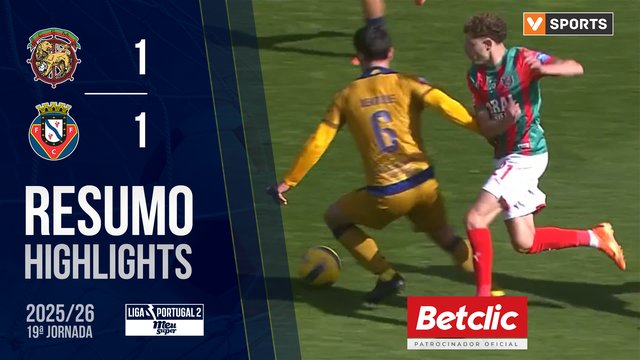 Liga Meu Super (19ª Jornada): Resumo Marítimo M. 1-1 FC Felgueiras