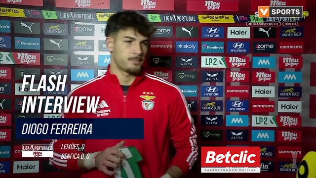 Benfica B, Flash Interview, Diogo Ferreira