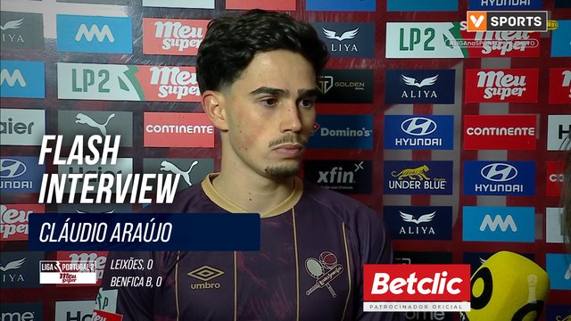 Leixões, Flash Interview, Cláudio Araújo