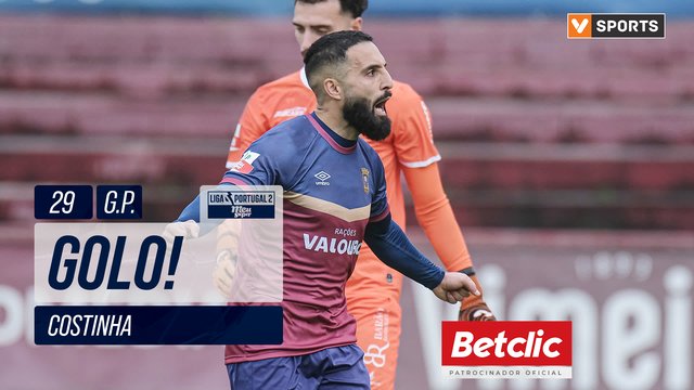 GOLO! Torreense, Costinha aos 29', Torreense 1-0 Farense