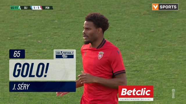 GOLO! Penafiel, J. Séry aos 65', Oliveirense 1-1 Penafiel