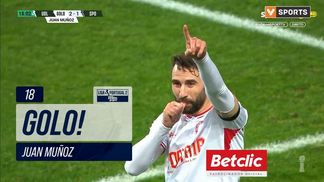 GOLO! U. Leiria, Juan Muñoz aos 18', U. Leiria 2-1 Sporting CP B
