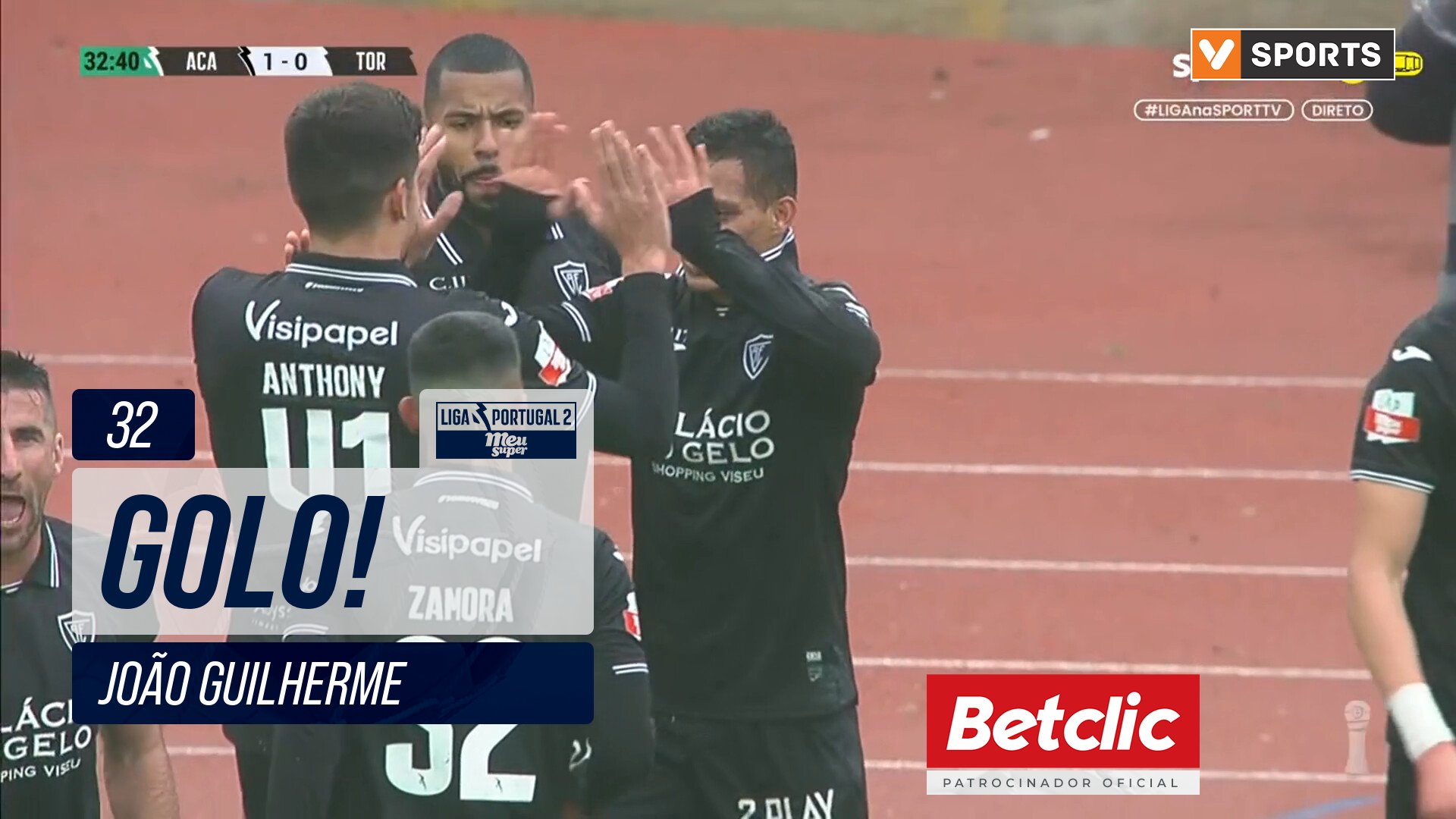 GOLO! Académico, João Guilherme aos 32', Académ...