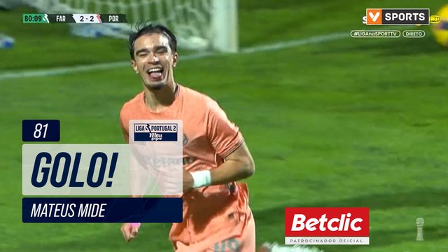 GOLO! FC Porto B, Mateus Mide aos 81', Farense 2-3 FC Porto B