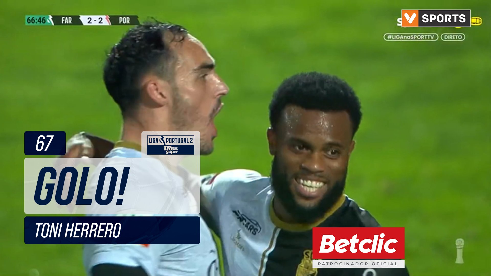 GOLO! Farense, Toni Herrero aos 67', Farense 2-2 F...