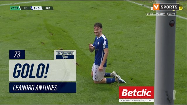 GOLO! Feirense, Leandro Antunes aos 73', Feirense 1-0 Marítimo