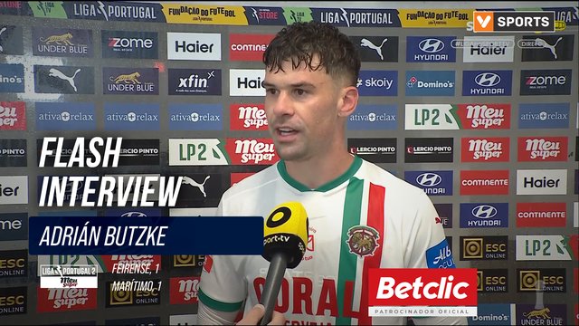 Marítimo, Flash Interview, Adrián Butzke