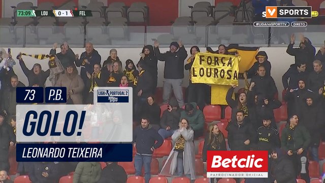 GOLO! Lourosa FC, Leonardo Teixeira (p.b.) aos 73', Lourosa FC 1-1 Felgueiras