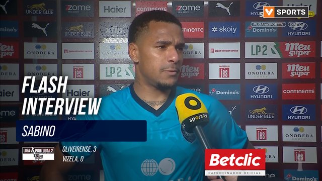 Oliveirense, Flash Interview, Sabino