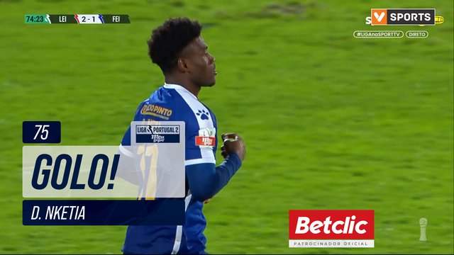 GOLO! Feirense, D. Nketia aos 75', Leixões 2-1 Feirense