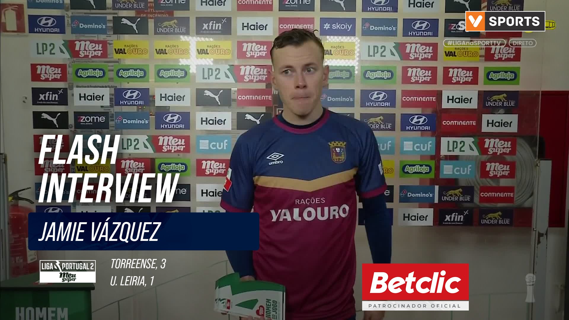 Flash Interview Jamie Vázquez (Torreense)