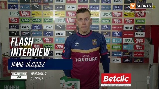 Flash Interview Jamie Vázquez (Torreense)