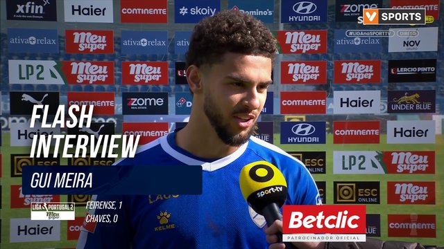 Feirense, Flash Interview, Gui Meira