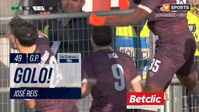 GOLO! Leixões, José Reis aos 49', Farense 1-2 Leixões