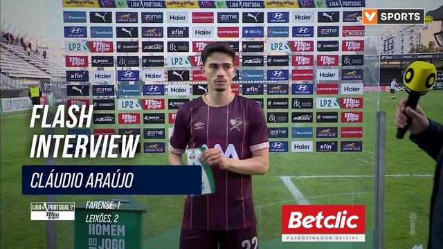 Leixões, Flash Interview, Cláudio Araújo