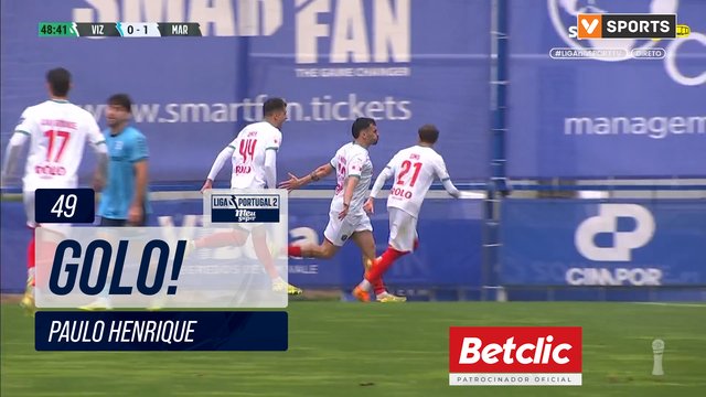 GOLO! Marítimo M., Paulo Henrique aos 49', FC Vizela 0-1 Marítimo M.
