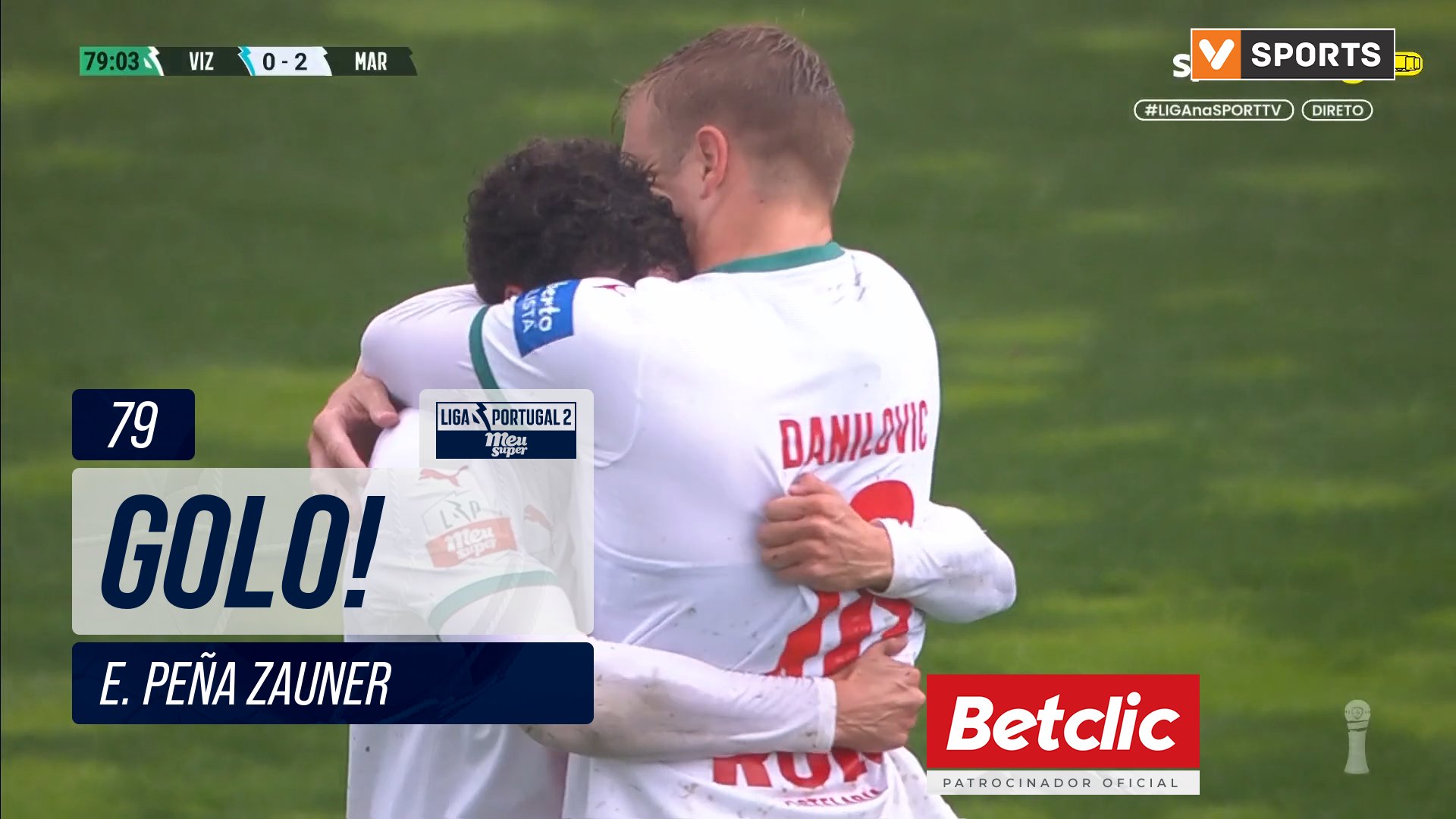 GOLO! Marítimo, E. Peña Zauner aos 79', Vizela 0...