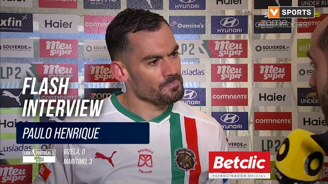 Marítimo, Flash Interview, Paulo Henrique