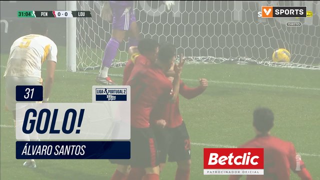 GOLO! Penafiel, Álvaro Santos aos 31', Penafiel 1-0 Lourosa FC