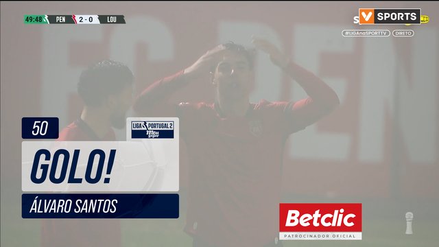 GOLO! Penafiel, Álvaro Santos aos 50', Penafiel 2-0 Lourosa FC