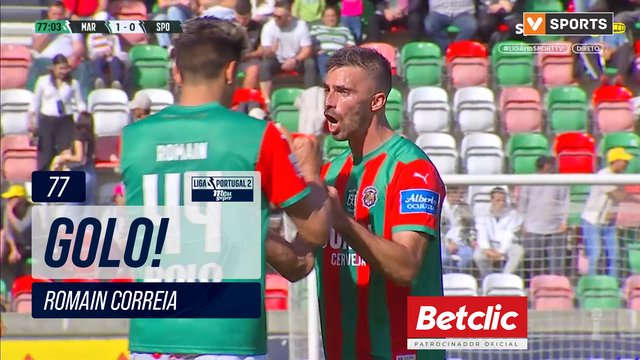 GOLO! Marítimo, Romain Correia aos 77', Marítimo 1-0 Sporting CP B