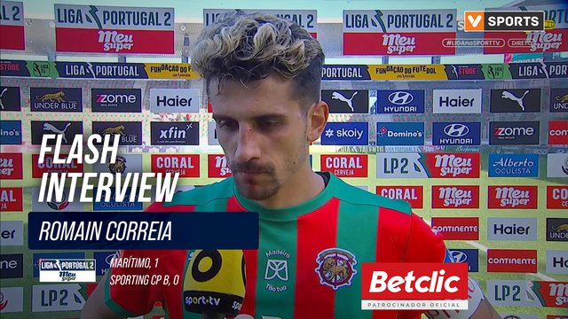 Marítimo, Flash Interview, Romain Correia