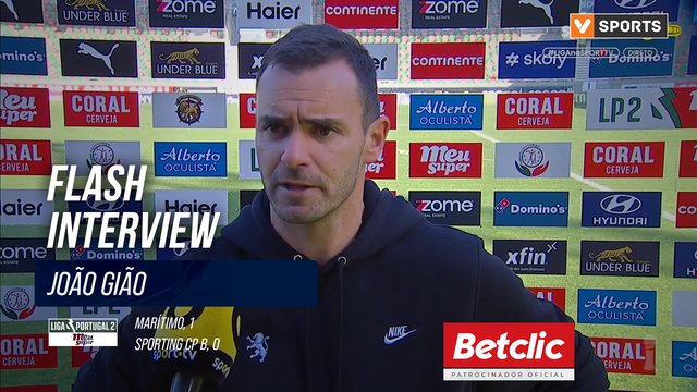 Flash Interview João Gião (Sporting)