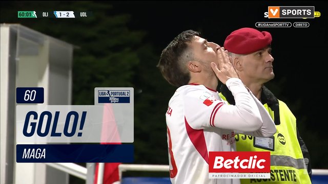 GOLO! U. Leiria, Maga aos 60', Oliveirense 1-2 U. Leiria