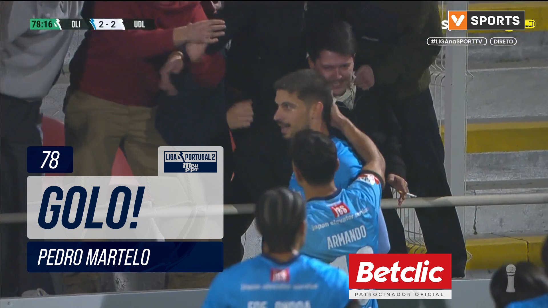 GOLO! Oliveirense, Pedro Martelo aos 78', Oliveire...