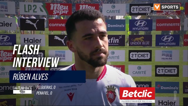 Penafiel, Flash Interview, Rúben Alves