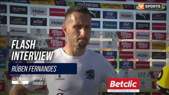 Farense, Flash Interview, Rúben Fernandes