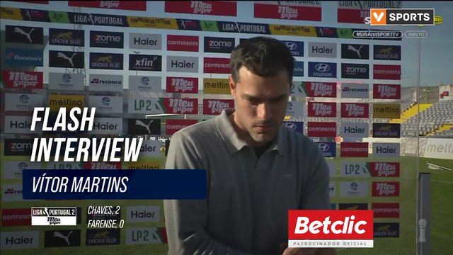 Flash Interview Vítor Martins (Chaves)
