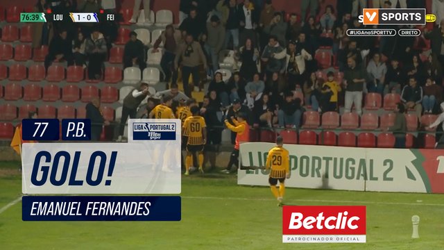 GOLO! Lourosa FC, Emanuel Fernandes (p.b.) aos 77', Lourosa FC 1-0 Feirense