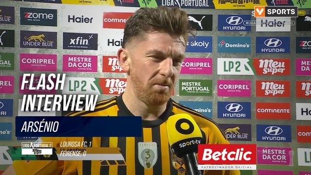 Lourosa FC, Flash Interview, Arsénio