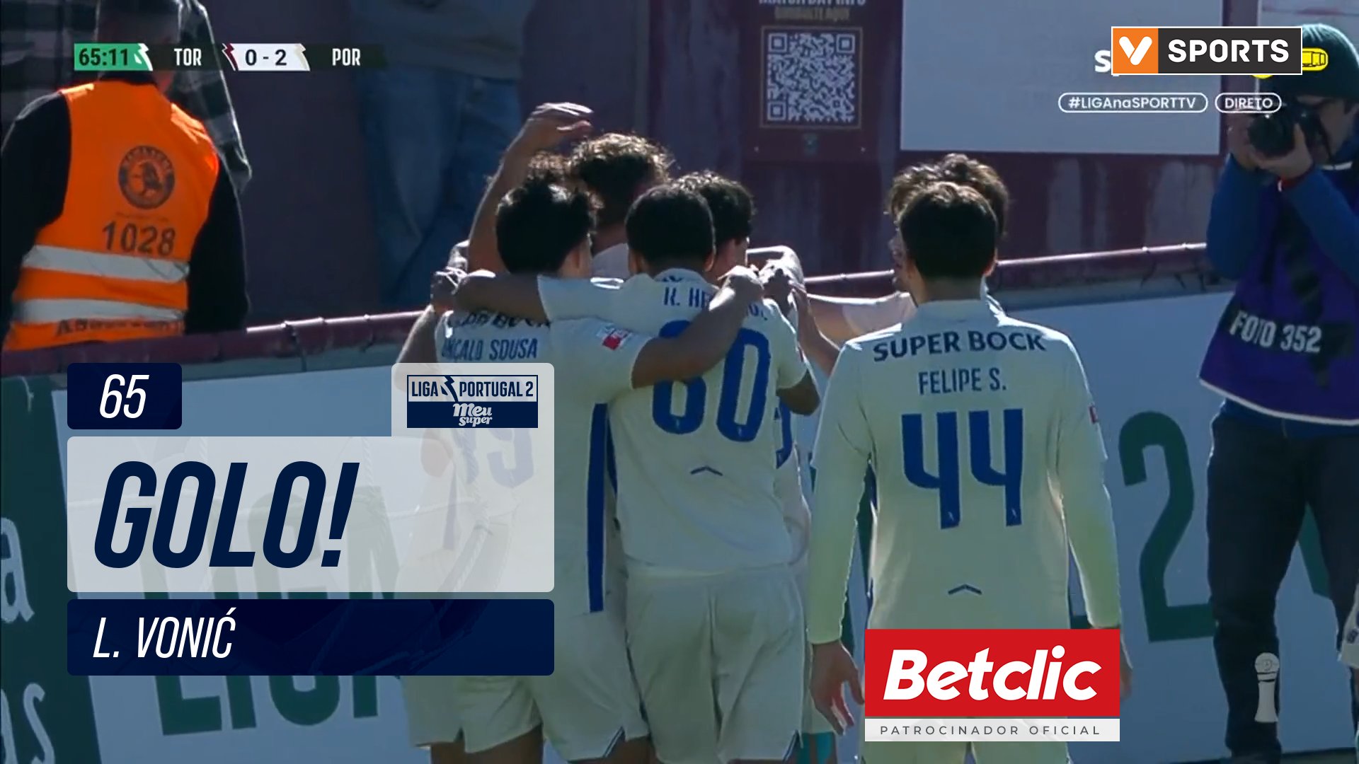 GOLO! FC Porto B, L. Voni? aos 65', Torreense 0-2 ...