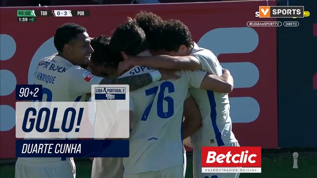 GOLO! FC Porto B, Duarte Cunha aos 90'+2', Torreense 0-3 FC Porto B