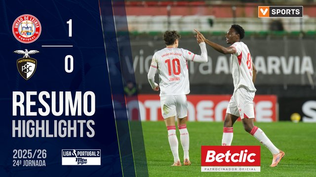 Liga Meu Super (24ª Jornada): Resumo U. Leiria 1-0 Portimonense
