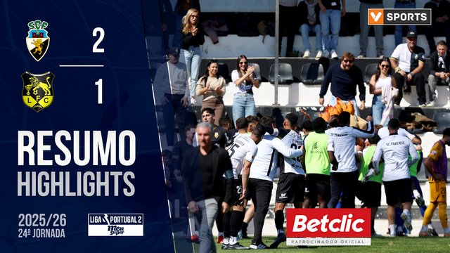 Liga Meu Super (24ª Jornada): Resumo Farense 2-1 Lourosa FC