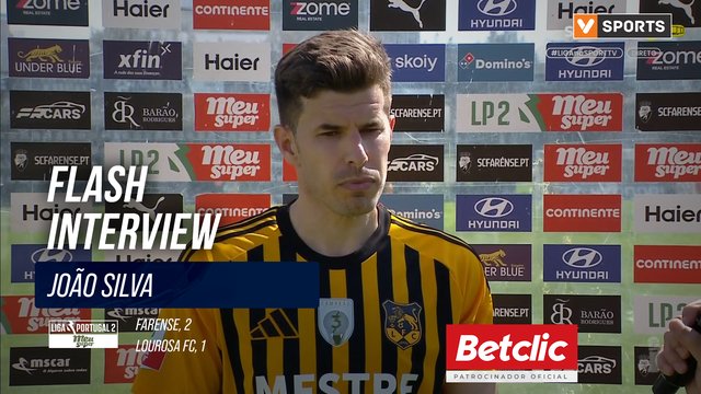 Lourosa FC, Flash Interview, João Silva