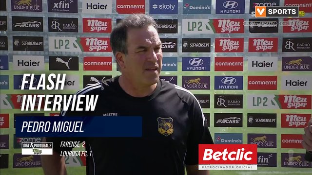 Flash Interview Pedro Miguel (Lourosa FC)