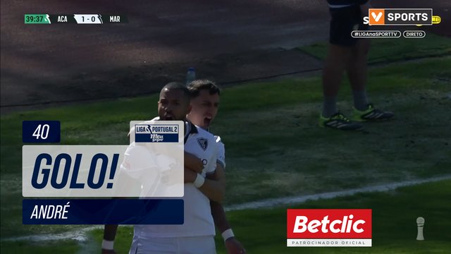 GOLO! Académico, André aos 40', Académico 1-0 Marítimo