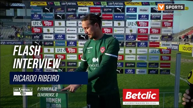 Oliveirense, Flash Interview, Ricardo Ribeiro