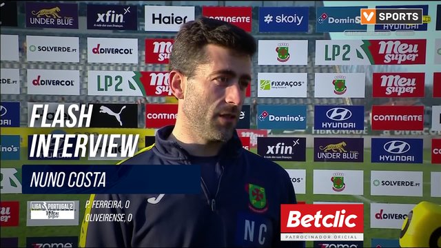 Flash Interview Nuno Costa (P. Ferreira)