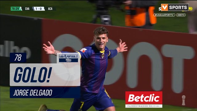 GOLO! Chaves, Jorge Delgado aos 78', Chaves 1-0 Académico