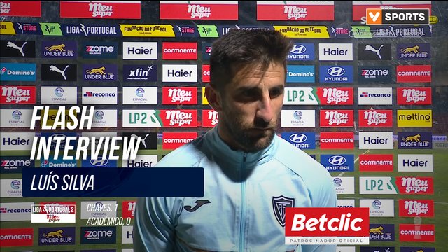 Académico, Flash Interview, Luís Silva