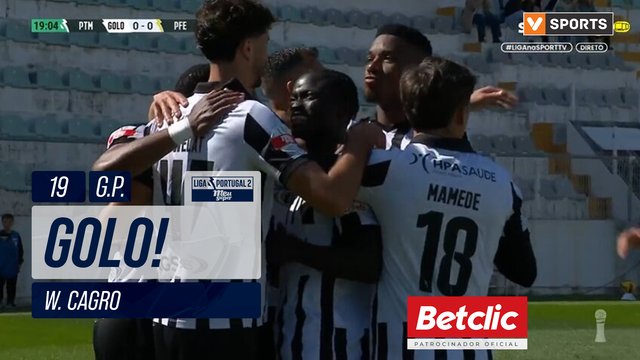 GOLO! Portimonense, W. Cagro aos 19', Portimonense 1-0 FC P.Ferreira