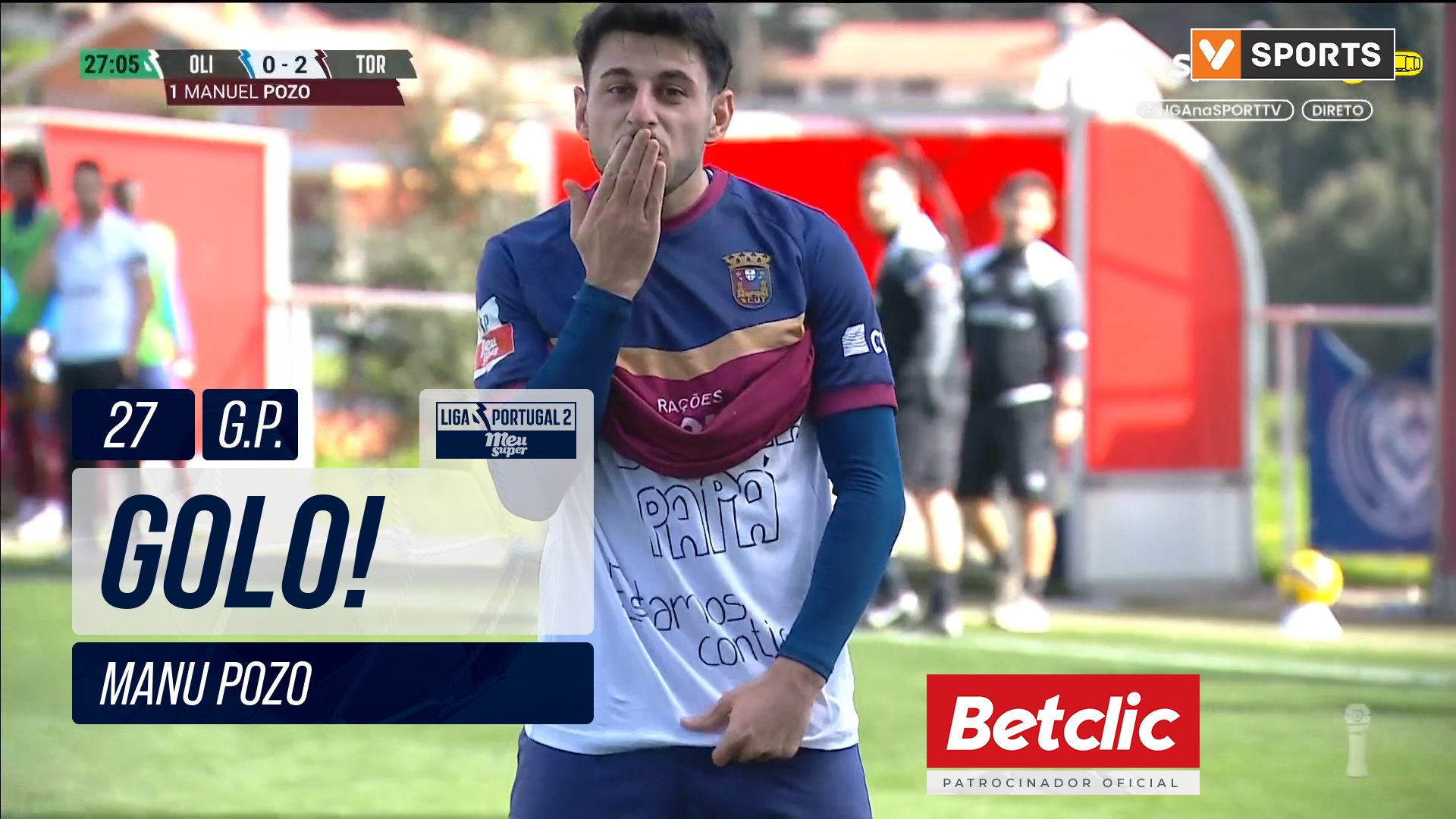 GOLO! Torreense, Manu Pozo aos 27', Oliveirense 0-...