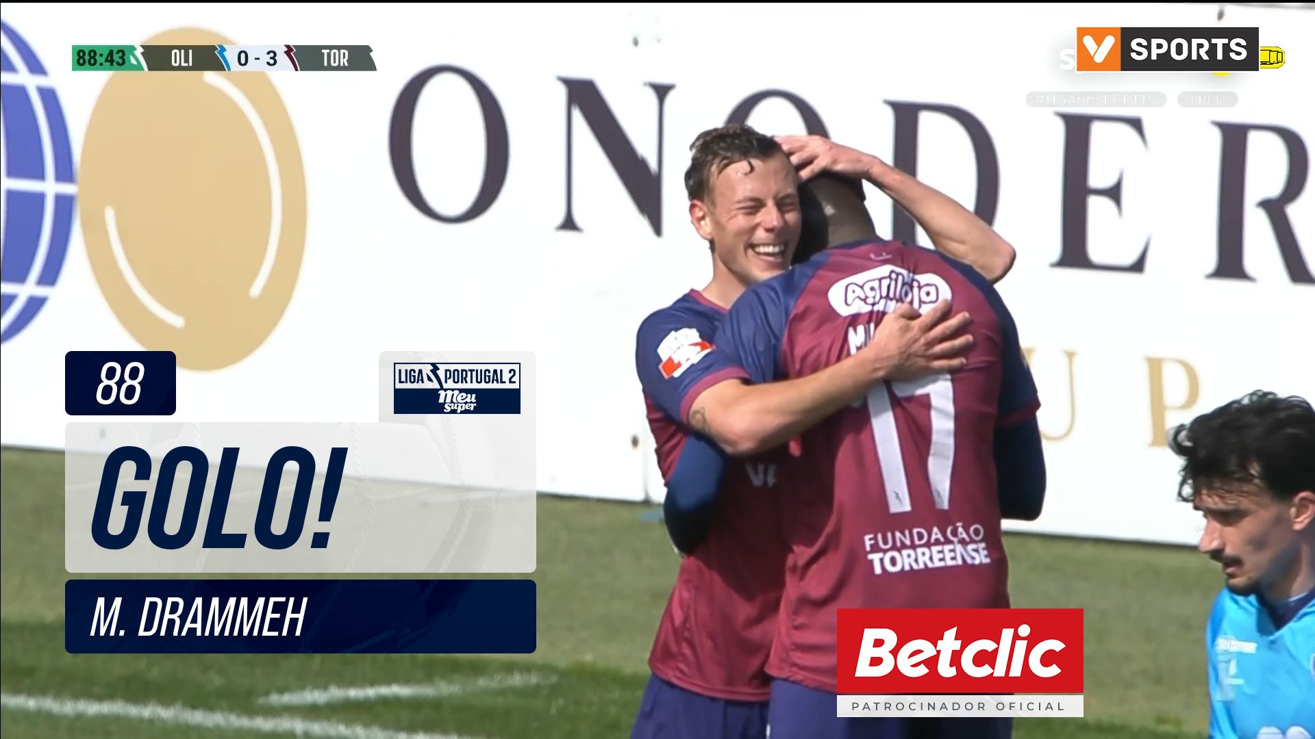 GOLO! Torreense, M. Drammeh aos 88', Oliveirense 0...